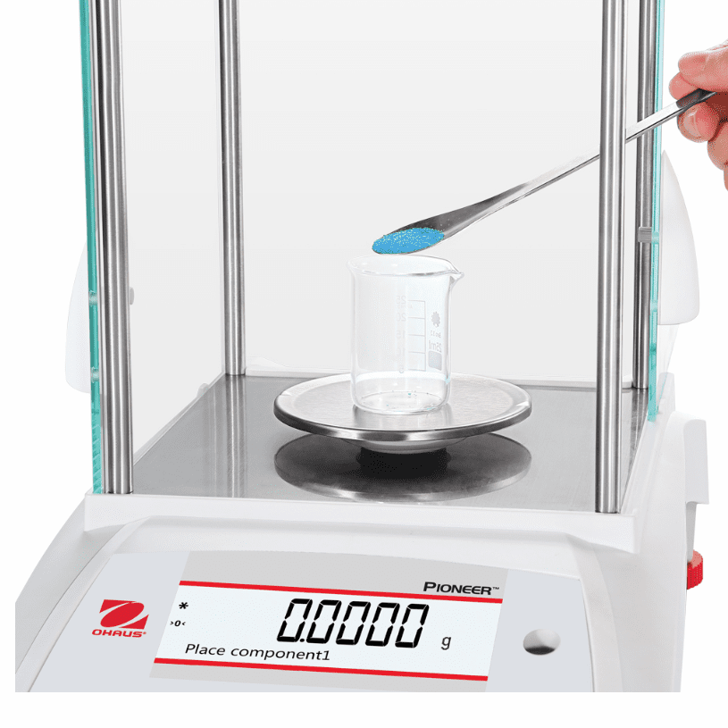 Ohaus PX84/E Analytical Balance w/Draftshield, 82 x 0.1mg, 30429845
