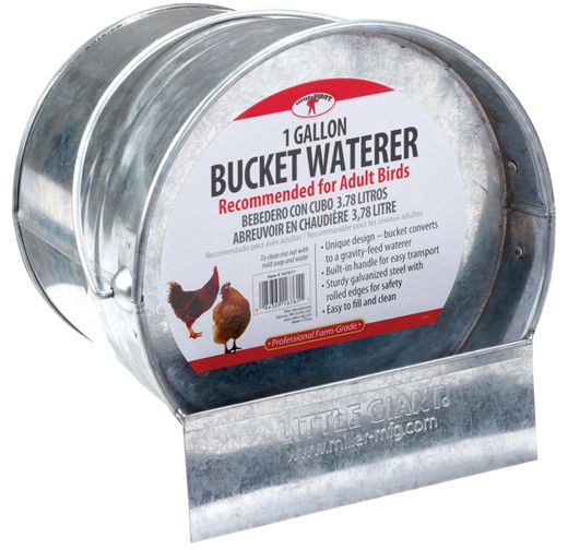 1 Gal Galvanized Chicken Waterer