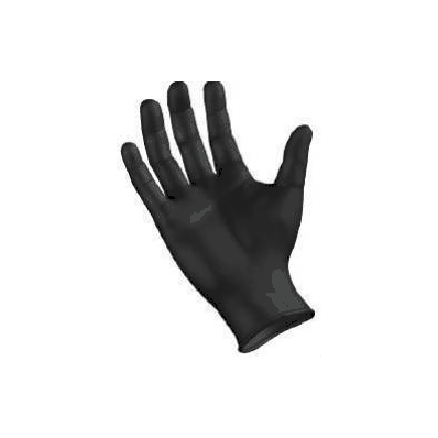10 mil Black Nitrile Exam Gloves, Size Large