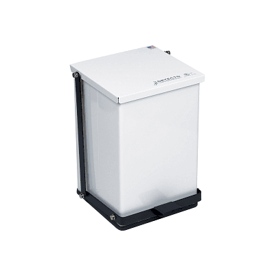 100qt Epoxy Steel Step On Trash Can - Can, St