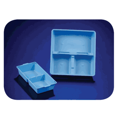 2 Compartment Prep, 4-1/2" x 9-1/2" x 1-3/4"