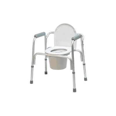 3-in-1 Commode Lumex? Aluminum Removable Back
