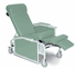 3-position Drop Arm Geriatric Recliners With Tray - Recliner, 3 Pos, Drop Arm, MosS GreEn, Tb133 - Winco Inc