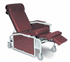 3-position Drop Arm Geriatric Recliners With Tray - Recliner, 3 Position, Drop Arm, Burgundy - Winco Inc