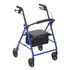 4 Wheel Rollator, Adjustable Height, color Blue, 20" Seat Height with 32" to 37" Handle Height, Steel Frame, 300 lbs. Weight Capacity, sold as Each by Drive Medical R800BL <br>ORDER WITH CARE, if returned, there's 35 Restocking Fee<br><br><font color="red"><b>BACK TO THE PRODUCT TABLE, <a href="https://www.aaawholesalecompany.com/ambulatory-equipment-rollators-4-wheel-rollators-by-drive-medical.html">CLICK HERE</a></b></font>