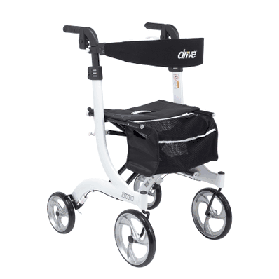 4 Wheel Rollator, Tall Height, color White