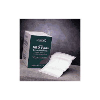 Abdominal/Combine Pad Caring Cellulose 5 X 9