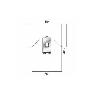 Abdominal Drape Laparotomy Drape 104 W X 76 W