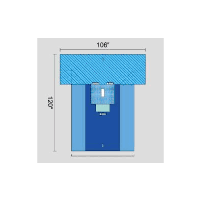 Abdominal Drape Laparotomy T Drape 106 W X 78