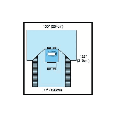 Abdominal Drape Pack Convertors Tiburon - L