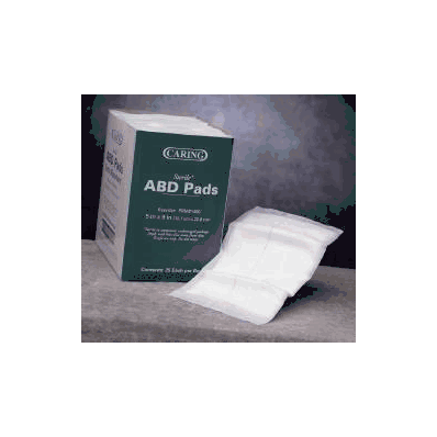 Abdominal Pad Caring Cellulose 10 X 8 Inch -