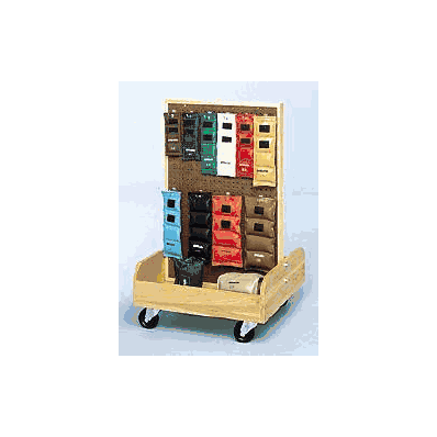 Accessorized Weight Rack Mobile Cart Professi