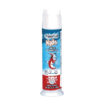 Acquafresh Kids Toothpaste, 4.6 oz. Paste Pump