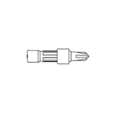 Adapter Plug, 1" Male, 0.1 mL Priming