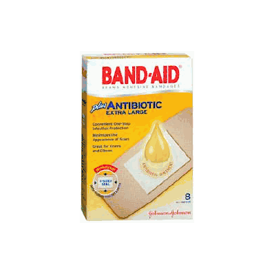 Adhesive Bandage Band-aid Antibiotic 1-3/4 X