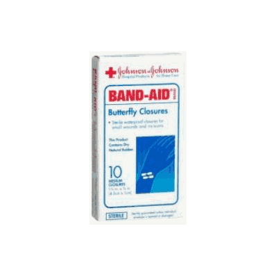 Adhesive Bandage Butterfly 3/8 X 1 3/4 Inch -