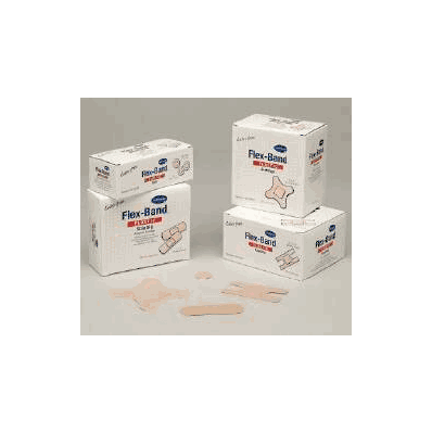 Adhesive Bandage Flex-band Oval Fabric 1 X 1