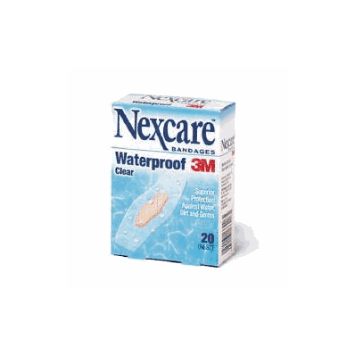 Adhesive Bandage Nexcare Waterproof Clear -