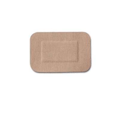 Adhesive Strip, 2" x 3", Fabric, Tan Bandage
