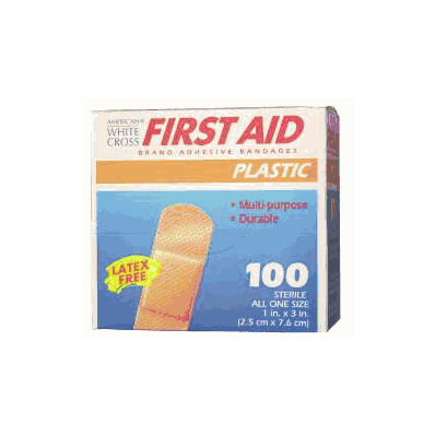 Adhesive Strip Stat Strip Plastic 1 X 3 Inch