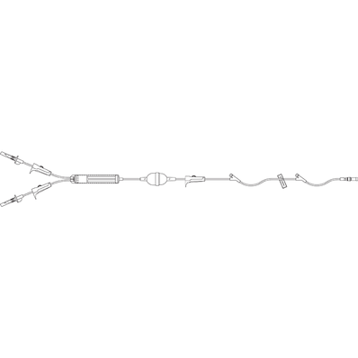 Administration Set, 100" Macrobore, NonDEHP Blood Y-site Tubing, 80 mL