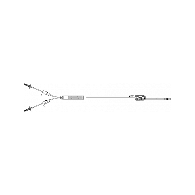  Plum set, 110" Y Blood, Non-DEHP Tubing