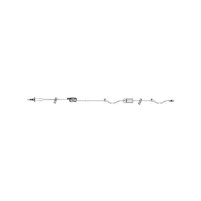 Administration Set, 112" Non-DEHP Tubing, 15 Drops / mL