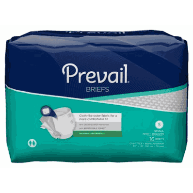Adult Incontinent Brief Prevail, SMALL, green