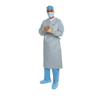 Aero Chrome #44673 Breathable Surgical Gown with Towel, Large