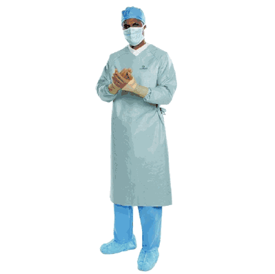 Aero Chrome #44679 Breathable Surgical Gown with Towel, X-Large / X-Long