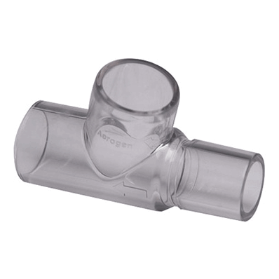Aerogen 06-AG-AS3010 Solo Tee Piece Adapter, 22m, Adult, Disposable, sold as 10/Pack
