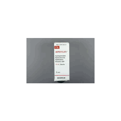 Ak-Pentolate* Mydriatic Cyclopentolate HCl 1% Ophthalmic, 2 mL by Akorn