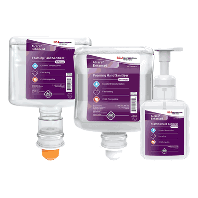 Alcare Enhanced Hand Sanitizer, 1 Liter Manual Foaming Dispenser Refill Bottle
