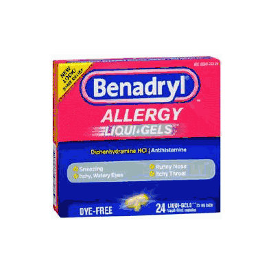 Allergy Relief Benadryl 25 Mg 24 Per Box - B