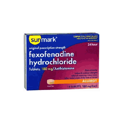 Allergy Relief Sunmark 180 Mg 15 Per Box - F