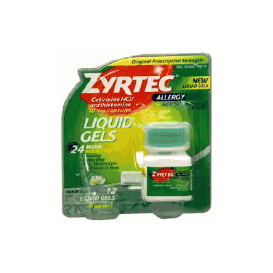 Allergy Relief Zyrtec 10 Mg 12 Per Box - Zyr