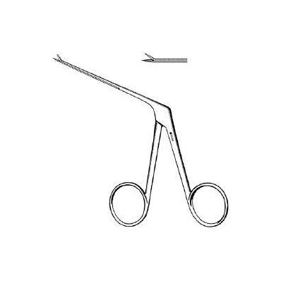 Alligator Forceps Scissor Type Angled 3-1/4 I