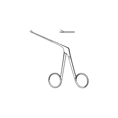 Alligator Forceps Scissor Type Angled 3-1/4 I