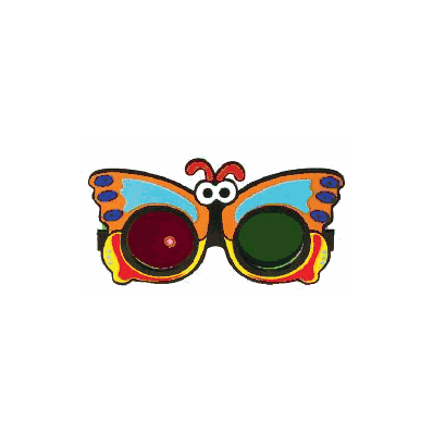 Anaglyph Glasses Butterfly - Glasses, Butterf