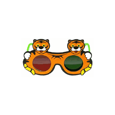 Anaglyph Glasses Tiger - Glasses, Tiger Anagl