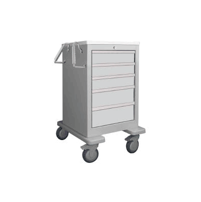 Anesthesia Cart 24.25 X 25.5 X 37.25 Inch 5 D