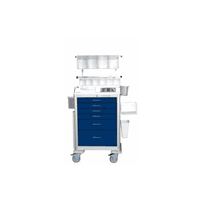 Anesthesia Cart Aluminum 24.5 X 29 X 42 Inch