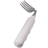 Angled Right Hand Fork, 6" Long x 7/8 diameter, 1.25" H x 10" L x 2" W, Latex Free Vinyl, Stainless Steel, sold as Each by Comfort Handle, Caregiver AFE166R <br><br><font color="red"><b>BACK TO THE PRODUCT TABLE, <a href="https://www.aaawholesalecompany.com/utensils-eating-utensils-comfort-handle-angled-eating-utensils.html">CLICK HERE</a></b></font>