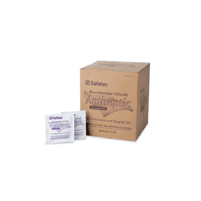 Anitseptic Towelette Safetec Unscented Indiv