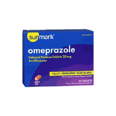 Antacid Sunmark 42 Per Box Tablet - Omeprazo