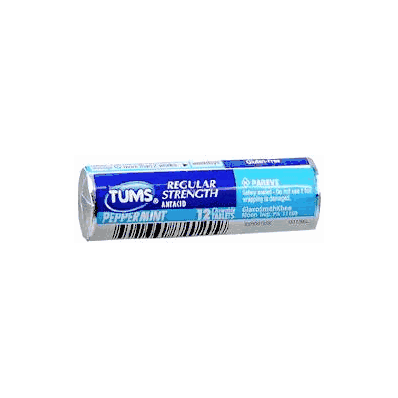 Antacid Tums 12 Per Roll Chewable Tablet - T
