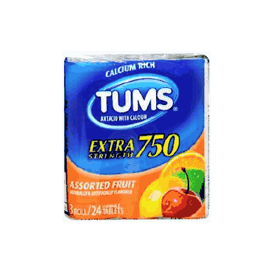 Antacid Tums Ex 12 Per Roll Chewable Tablet