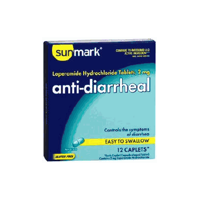 Anti Diarrheal Sunmark Caplet 12 Per Box - A