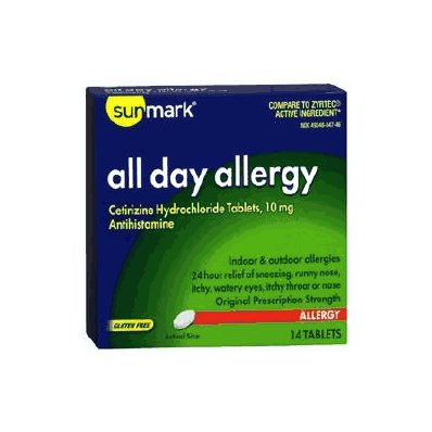 Antihistamine Sunmark 10 Mg 14 Per Box - All