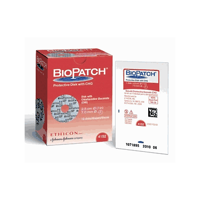 Antimicrobial Dressing, 1" Disk with 7 mm,